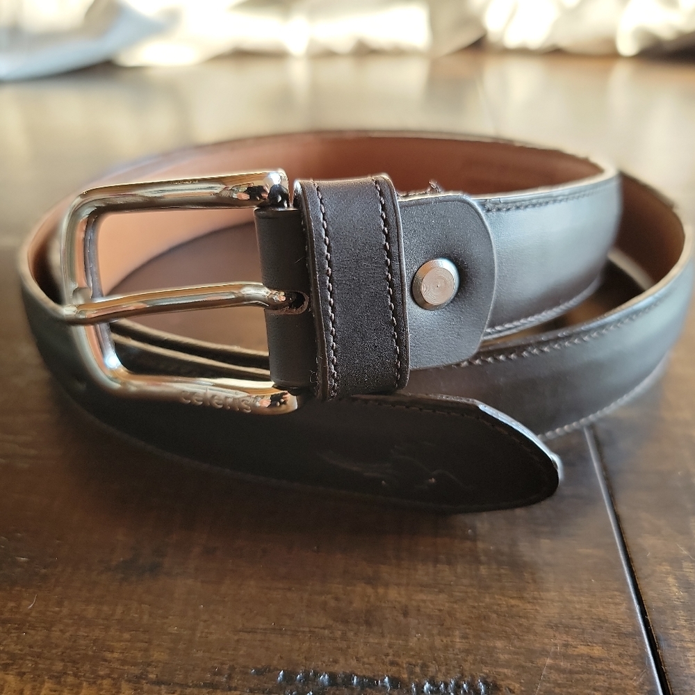 1 1/18" wide brown belt